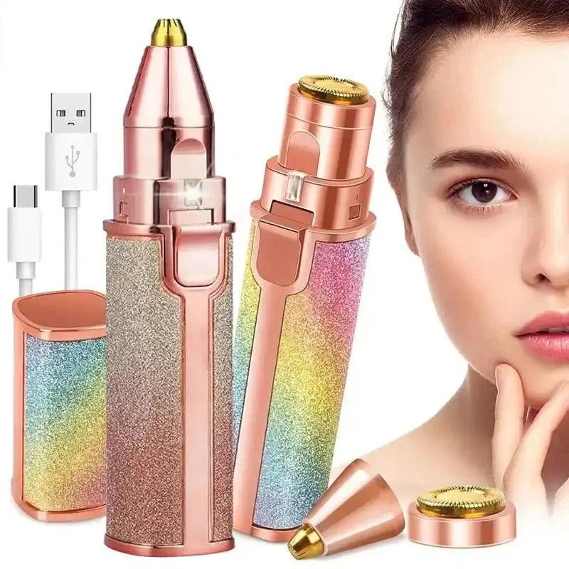 ✨ 2-in-1 Electric Eyebrow Trimmer & Facial Hair Remover for Women - Ummati_Essentials