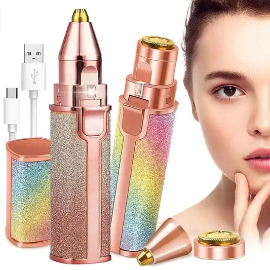 ✨ 2-in-1 Electric Eyebrow Trimmer & Facial Hair Remover for Women - Ummati_Essentials