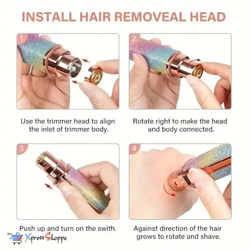 ✨ 2-in-1 Electric Eyebrow Trimmer & Facial Hair Remover for Women - Ummati_Essentials