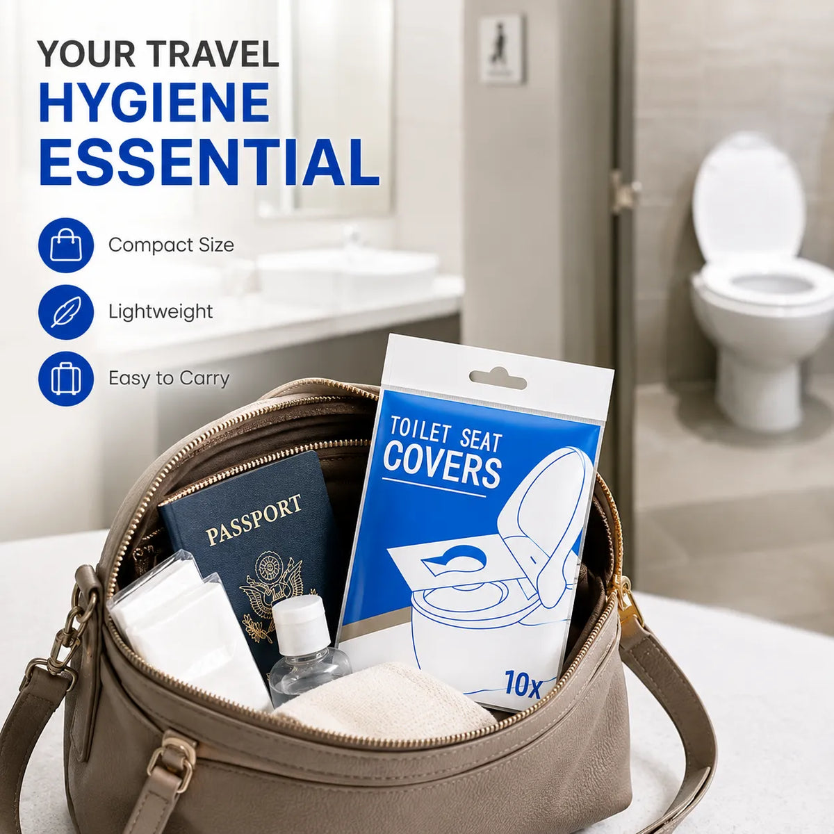 Flushable Toilet Seat Cover (10 Pieces)