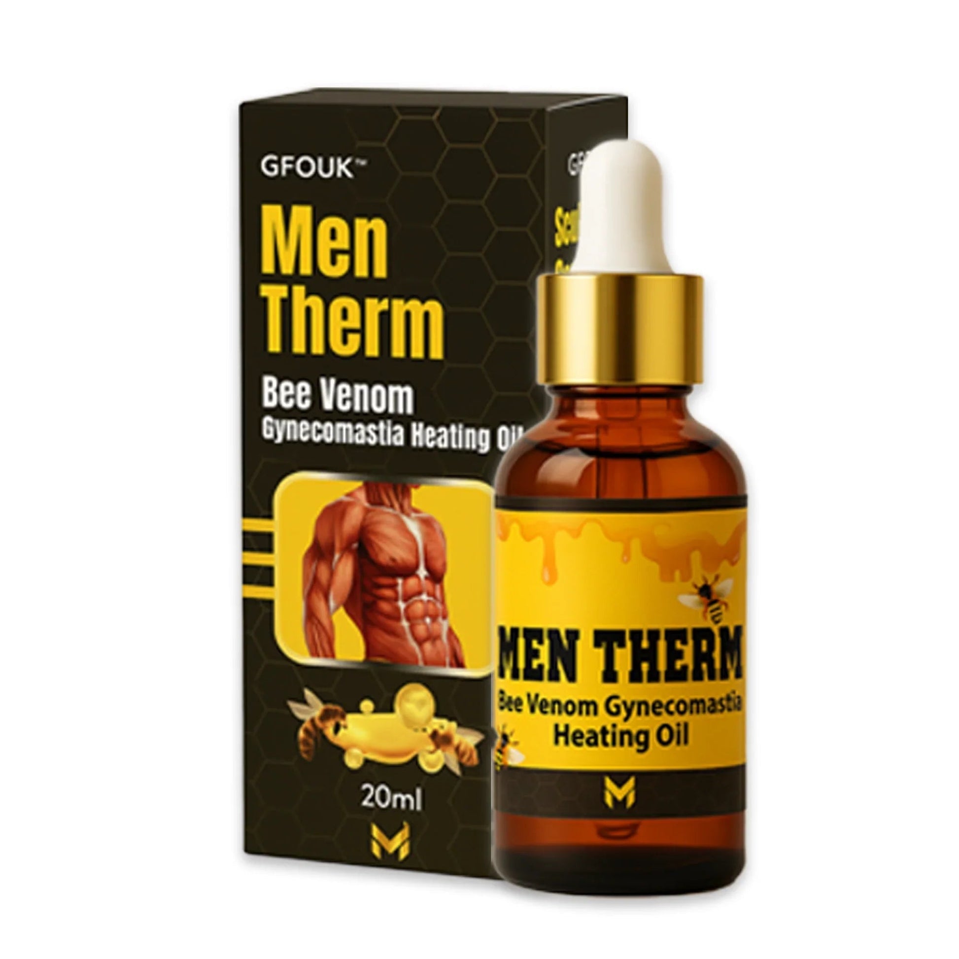 Chest Fat Bee Venom Gynecomastia Heating Oil - Ummati_Essentials