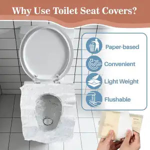 Flushable Toilet Seat Covers (10 Pieces)