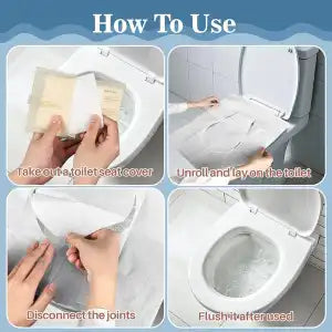 Flushable Toilet Seat Covers (10 Pieces)