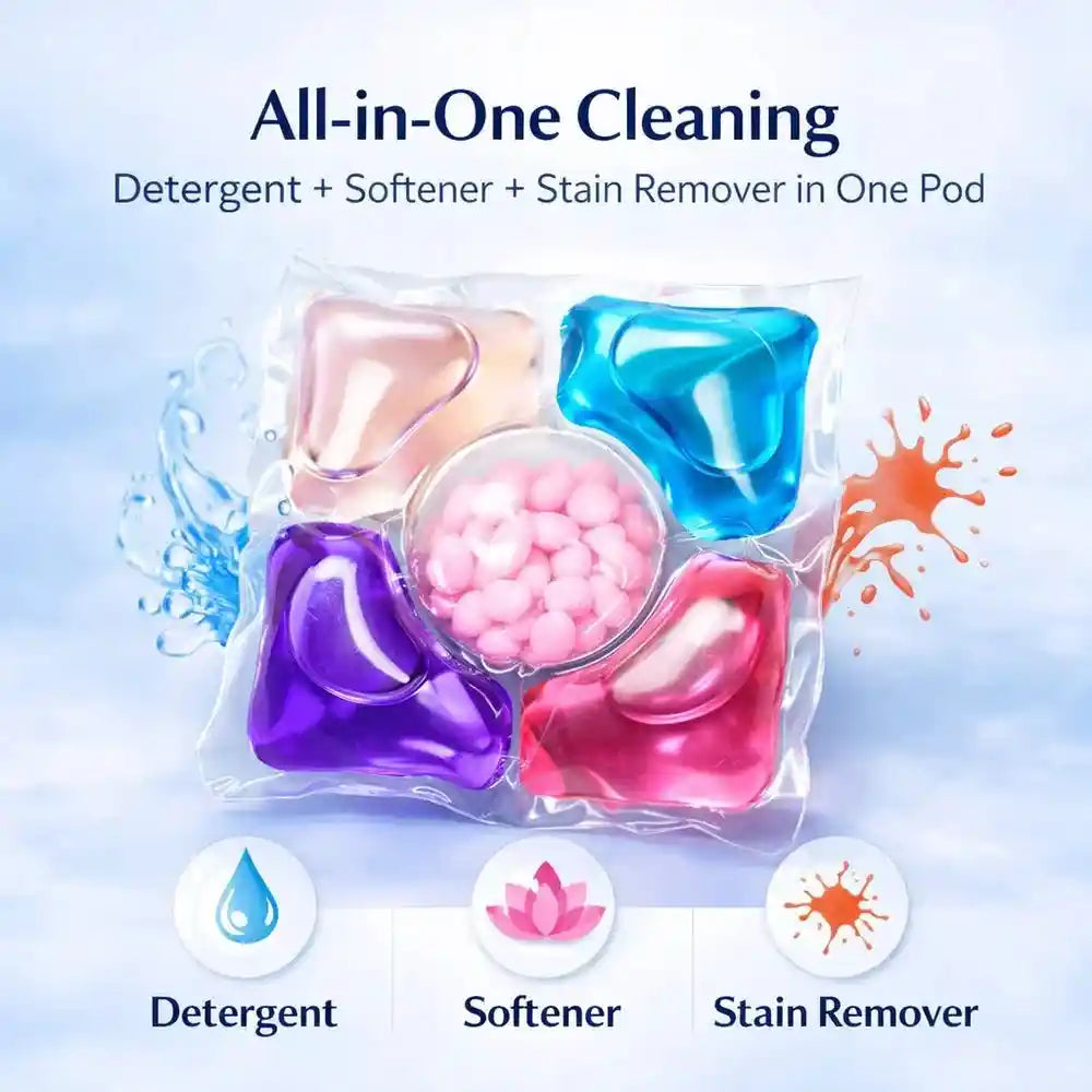 🔥FREE DELIVERY TODAY- Ultra Clean 5 in 1 Liquid Laundry Pods(10 pods)