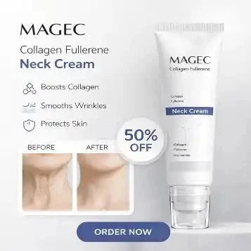 Magec Collagen Fullerene Neck Cream - Tightening & Anti-Wrinkle Formula - Ummati_Essentials